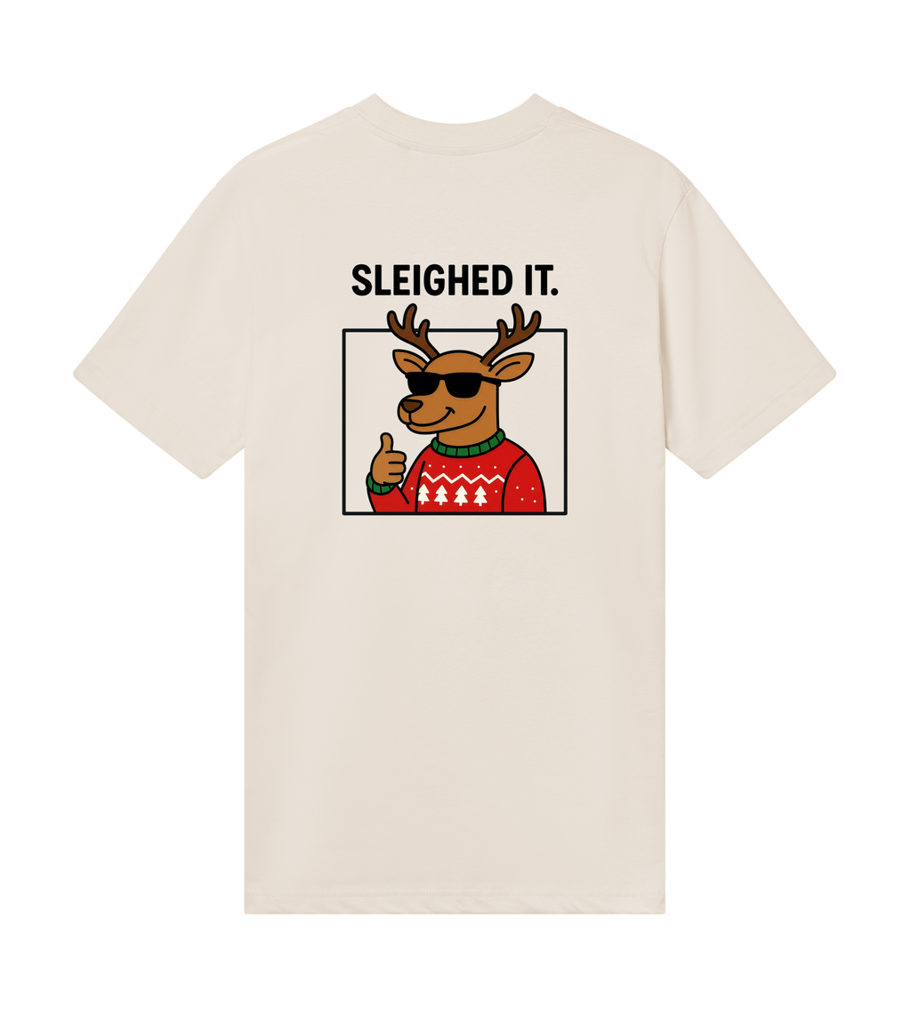 Sleighed it. regular t-shirt